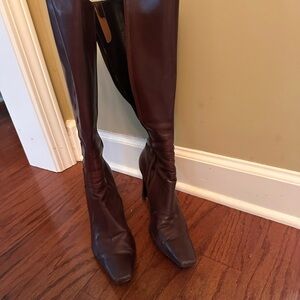 Marc Fisher Dark Brown Heeled Boots